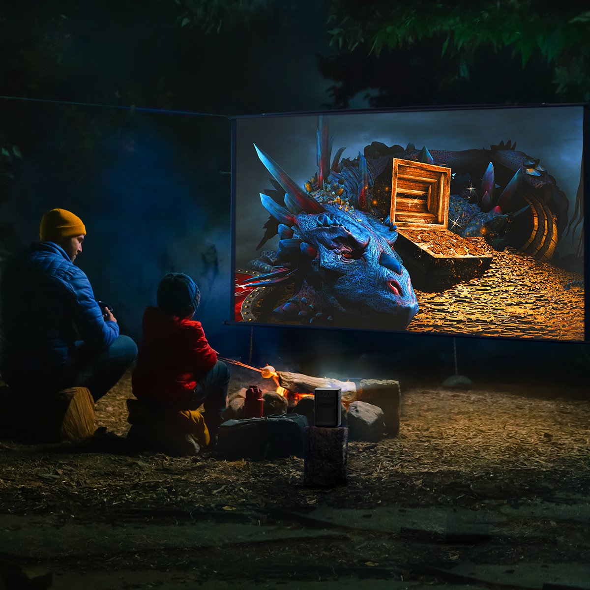 xgimi-halo-tragbarer-full-hd-smart-projektor-mit-akku image 6